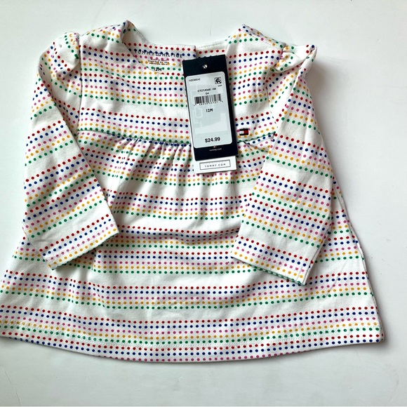 Tommy Hilfiger Baby Girl Long Sleeve top size 12 months NWT - Picture 1 of 5